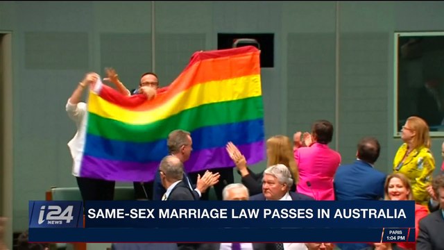 i24NEWS DESK | Same sex marriage law passes in Australia | Thursday, December 7th 2017