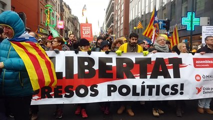 Les Catalans manifestent à Bruxelles
