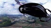 Join the pilots in death-defying exploits as 360 view camera attached to fighter jets