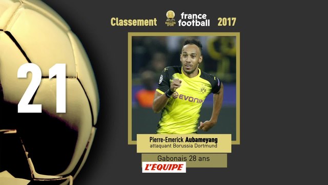 Foot - Ballon d'Or 2017 : Pierre-Emerick Aubameyang 21e ex aequo