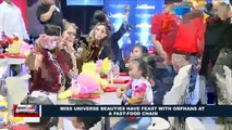Miss Universe beauties have feast with orphans at a fast-food chain