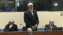 Slobodan Praljak commits suicide by drinking poison during ICTY decision