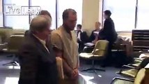 Convicted child molester gets attacked by fellow prisoner in courtroom