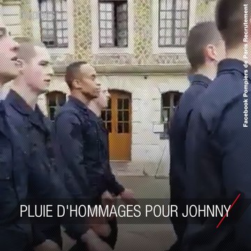 RATP, pompiers, comédiens... pluie d'hommages pour Johnny Hallyday