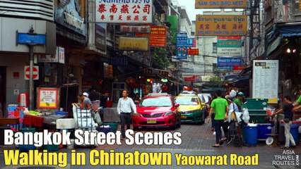 Walking in Chinatown Yaowarat Road
