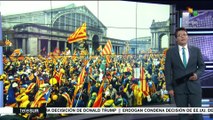 Bélgica: 45 mil catalanes marchan por la independencia de Cataluña