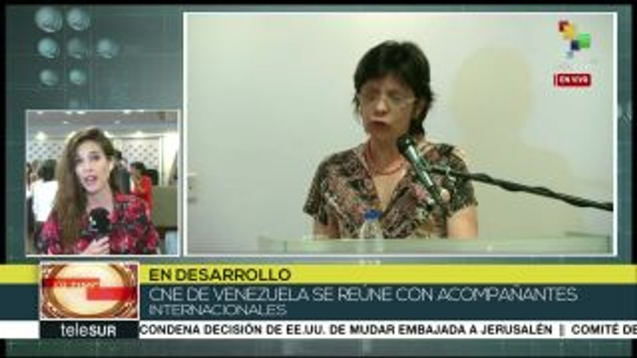Venezuela: autoridades del CNE se reúnen con acompañantes electorales
