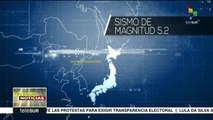 Sismo de magnitud 5.2 sacude prefectura japonesa de Nagano