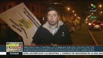 Peruanos salen a las calles para exigir acciones reales anticorrupción