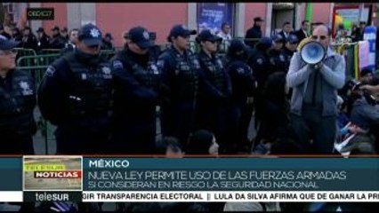 México: reprimen protesta ciudadana contra Ley de Seguridad Interior