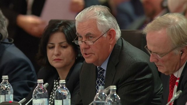 Rex Tillerson says Russian sanctions must remain over Ukraine annexation