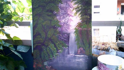 Deep in the Woods-Acrylic Painting (Bob Ross Style)