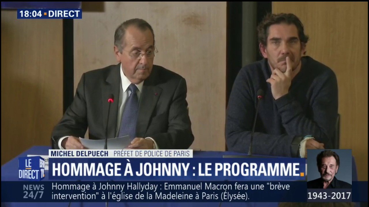 "Entre l’Arc de triomphe et la Madeleine, l’hommage populaire rendu samedi à Johnny sera à la mesure de l’émotion", dit le préfet de police