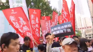 Hundreds join Hong Kong pro-democracy protest