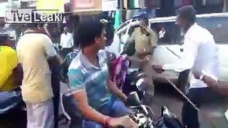 Indian police beat the hell out of protesting women ..