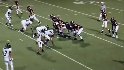 Ce joueur de Foot US met KO l'arbitre en lui fonçant dessus !