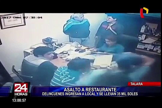 Piura: delincuentes asaltan restaurante y se llevan 35 mil soles