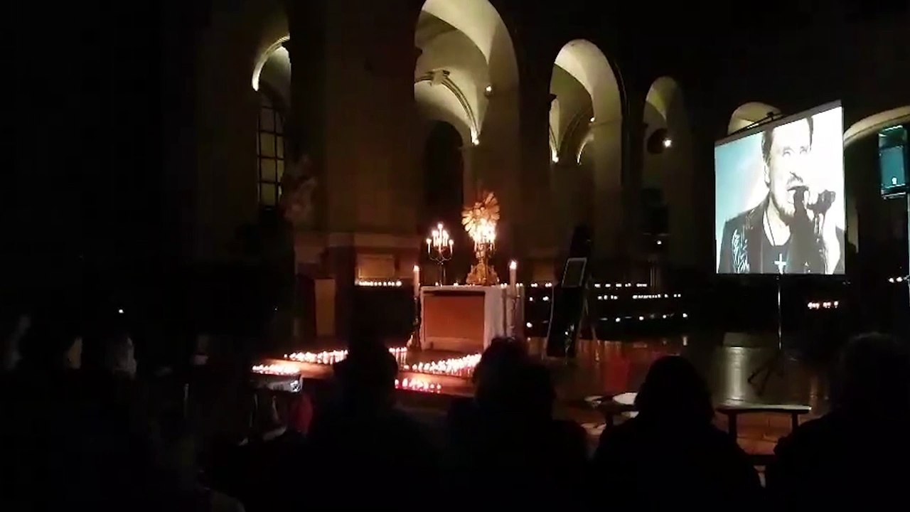 Veillées de prières pour Johnny Hallyday - Église Saint-Roch de Paris