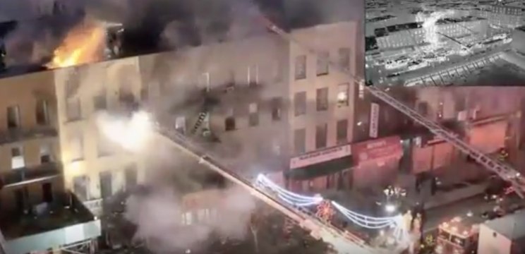 FDNY Drone Footage Shows Battle Against 4-Alarm Brooklyn Fire