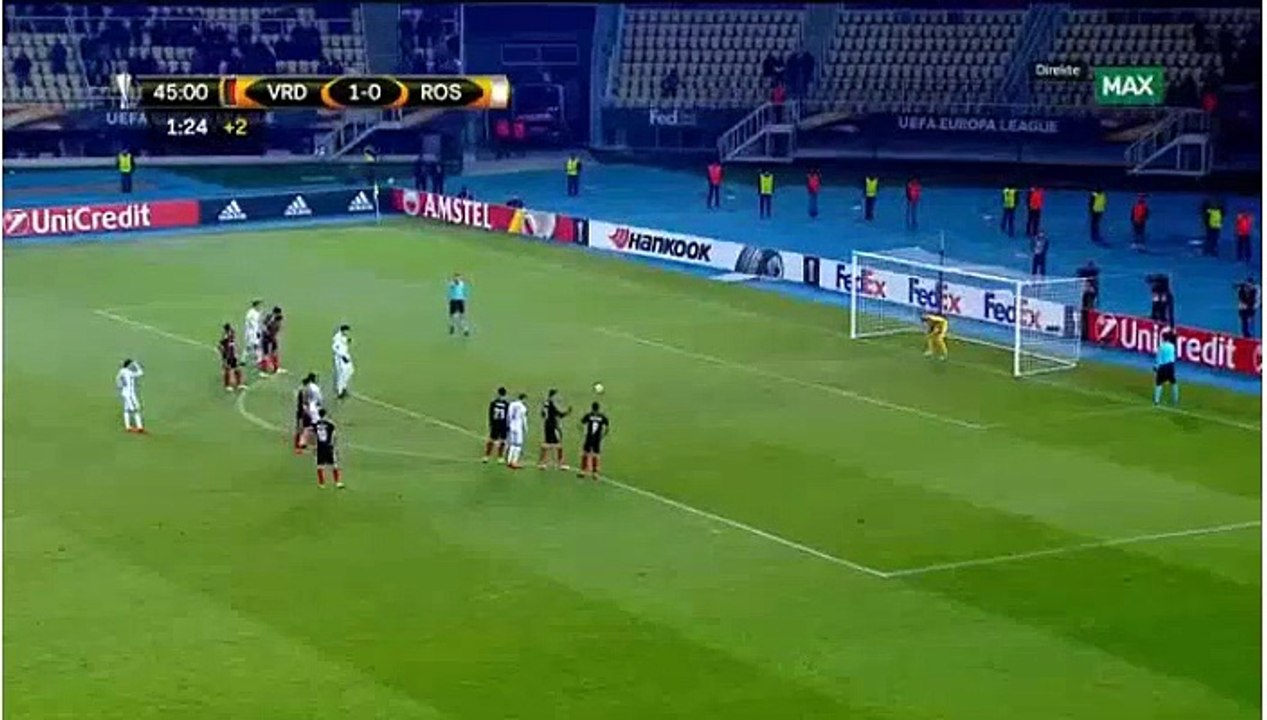 Nicklas Bendtner Goal HD - Vardar	1-1	Rosenborg 07.12.2017