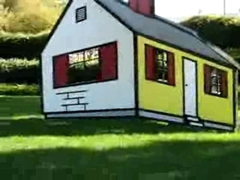 Una casa magica: illusione ottica