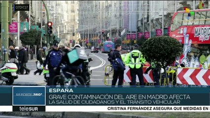 Activan este jueves en Madrid protocolo por contaminación del aire