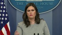 The White House Press Secretary Sarah Sanders holds a briefing.