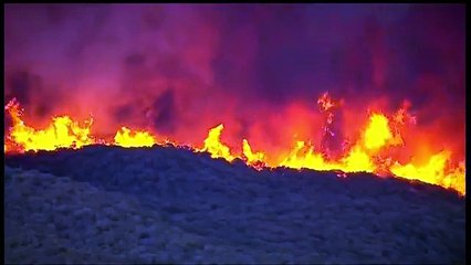 Wind-whipped wildfires continue to blaze across Southern California.
