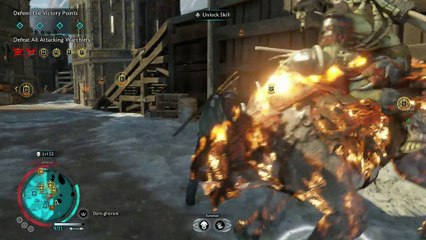 SHADOW OF WAR NO DEATHS FIRST TIME PLAYTHROUGH 179 POST-END SIEGE DEFENDING!