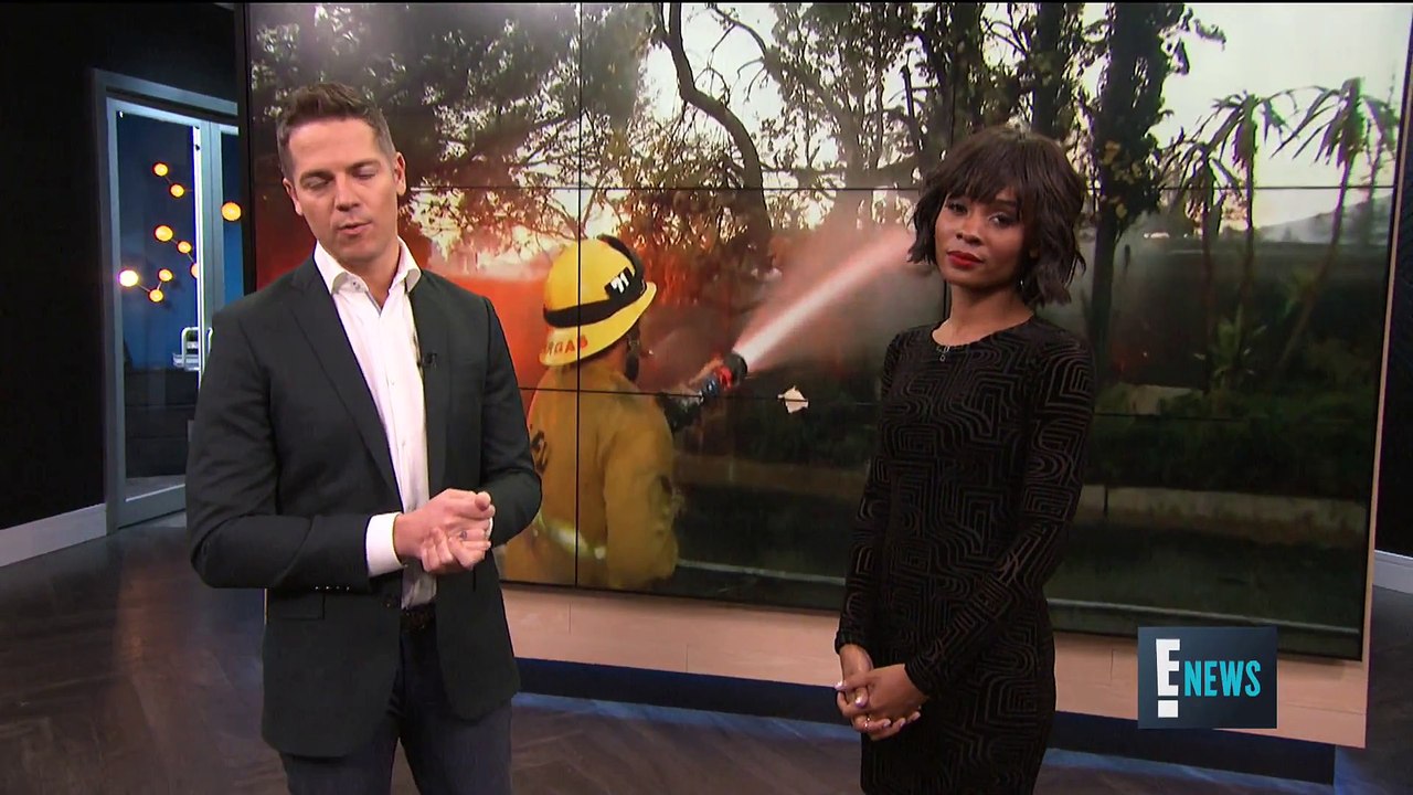 Celebrities' Homes Threatened by L.A. Wildfires _ E! News