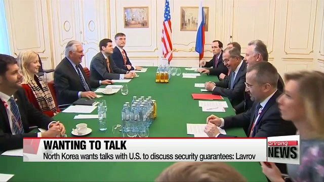 North Korea wants talks with U.S. to discuss security guarantees: Lavrov