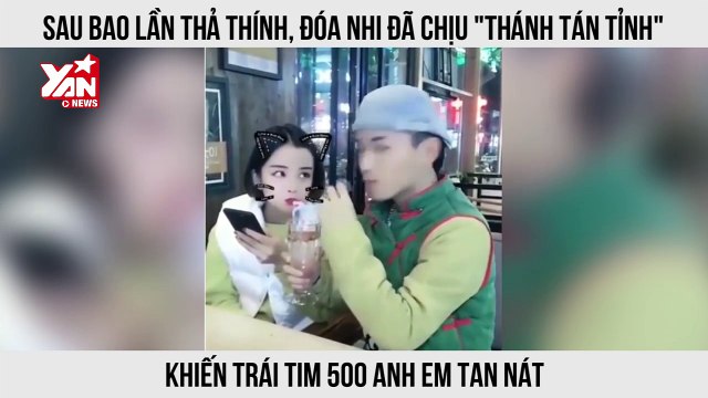 Sau bao lần thả thính, Đóa Nhi đã chịu thánh tán tỉnh khiến trái tim 500 anh em tan nát