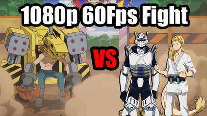 [60ᶠᵖˢ] Team Lida and Ojiro vs Power Loader - Boku no Hero Academia