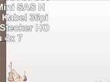 SilverStone SSTCPS05  Internes Mini SAS HD zu SATA Kabel 36pin SFF8643 Stecker HOST zu