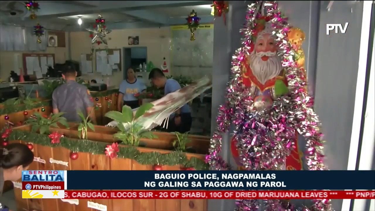 FEATURE: Baguio Police, nagpamalas ng galing sa paggawa ng parol