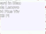 Deutsche Tastatur QWERTZKeyboard in Blau für Motorola Lenovo Moto G4  G4 Plus Vivo V5