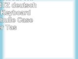 LEDELI Bluetooth Wireless QWERTZ deutsche Tastatur Keyboard mit Schutzhülle Case Cover