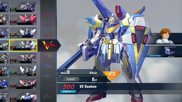 Gundam Versus Combo Guide - V2 Gundam (Part 2: Buster Mode)
