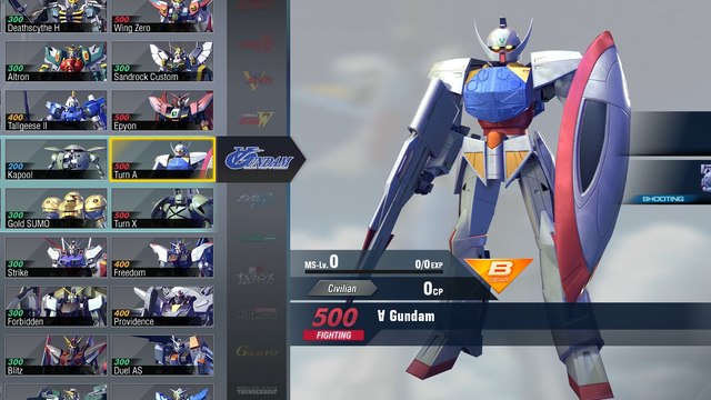 Gundam Versus Combo Guide - Turn A Gundam