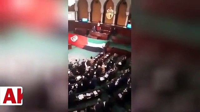Tunus Meclisi'nde Kudüs lehine sloganlar atıldı