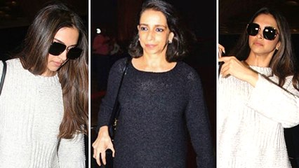 Deepika Padukone Leaves For London With Her Mother Ujala Padukone