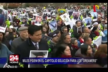 Tải video: Estados Unidos: miles piden en el capitolio una solución para los “Dreamers”