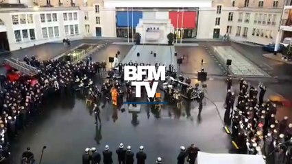 L'hommage musical des pompiers de Paris à Johnny