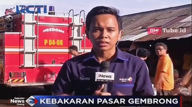 Pasar Gembrong Terbakar, Hanguskan 35 Kios Pedagang