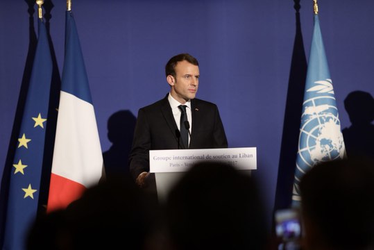 Déclaration conjointe d'Emmanuel Macron, Saad Hariri et Amina J Mohammed à l'occasion du groupe international de soutien au Liban