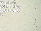Navitech Schwarz bycast Leder Stand mit deutschem QWERTZ Keyboard mit ASUS Fonepad 7