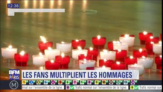 On a chanté avec la chorale , des fans de Johnny ont organisé une veillée de prière à l’église Saint-Roch