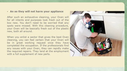 Benefits of hiring professional for your oven cleaning