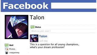 If league of legends Champions had Facebook #5 (Future Annie)