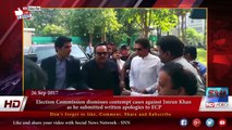 Election Commission dismisses contempt cases against Imran Khan  as he submitted written apologies to ECP